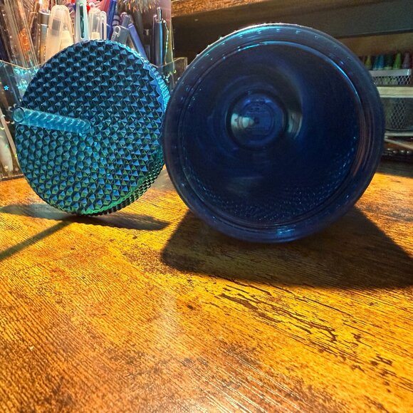 Starbucks Tumbler Blue Splash Chrome Studded Venti 24oz - NEW - Picture 2 of 5